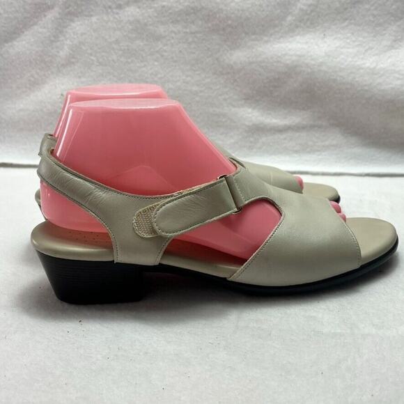 SAS Sandals Womens Size 9.5 M Perl Suntimer Tripad Comfort Slingback Hoop & Loop - Picture 4 of 15